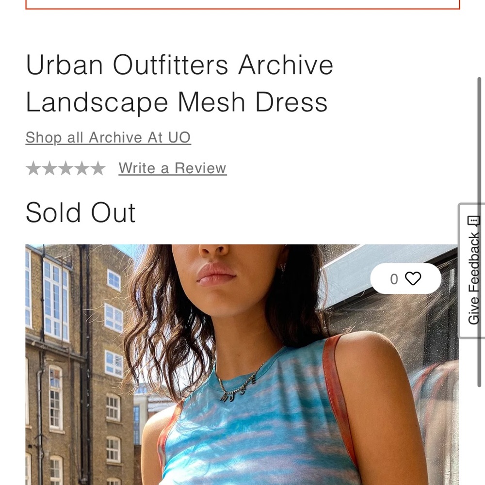 Urban Outfitters Mesh Landscape Y2K Mini Dress Size Small - Picture 11 of 13